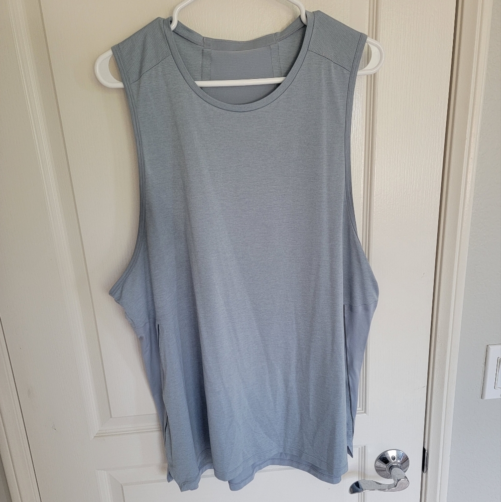 Light blue LuluLemon mens tank top